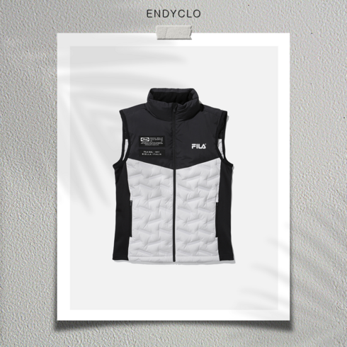 2023년 가성비 최고 스키조끼 - 휠라 남성 SKI REPLICA 구스 다운 패딩 조끼 FS2DVD4201M ICG