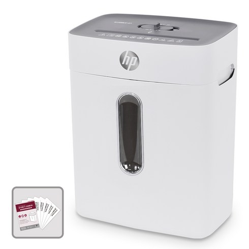 2023년 가성비 최고 sdy-0508 - HP 8매세단 파지함 스테플러심세단 소형 문서세단기 15L, W1508CC-K1, 화이트