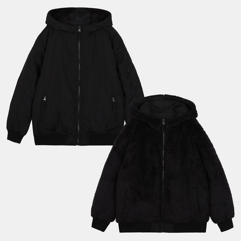 인디고뱅크 UNI 리버서블 후드다운항공점퍼 IBJD21N01