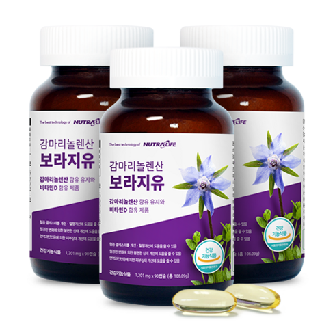 뉴트라라이프 감마리놀렌산 보라지유, 90g, 3개