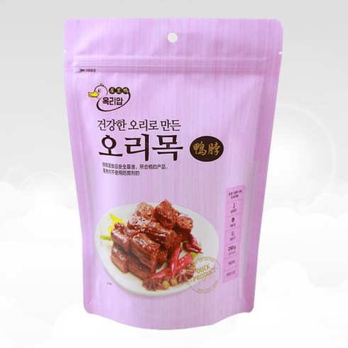 월월중국식품 옥리압 국내산 오리목 마라맛 매운맛 175g, 5개