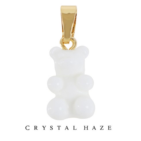 크리스탈 헤이즈 펜던트 Classic Notalgia Bear Pendant - Powder