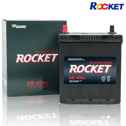 로케트 GB 40AL 모닝 올뉴모닝 배터리, 델코 DF 40AL, 폐전지반납, 12mmT렌치30cm세트, 1개