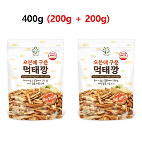 먹태깡 - 피쉬트리 오븐에 구운 먹태깡, 400g, 1세트