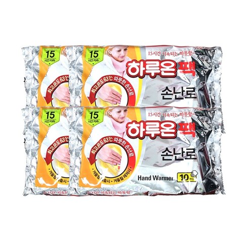 2023년 가성비 최고 하루온손난로 - 하루온 손난로형 핫팩 75g, 40개