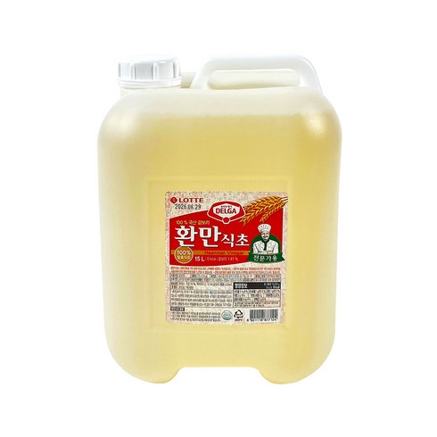 롯데 환만식초 말통 15L, 1개