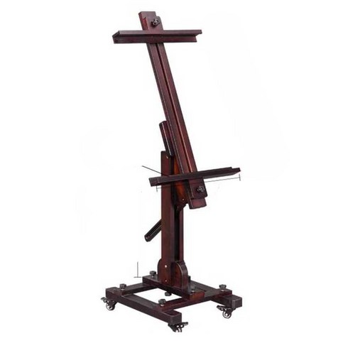 바퀴달린 대형이젤 전문가용 이젤 접이식 원목 실내