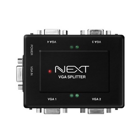 넥스트 NEXT-2504VSP 1대4 모니터 분배기 VGA DVI영상신호 겸용, 1개