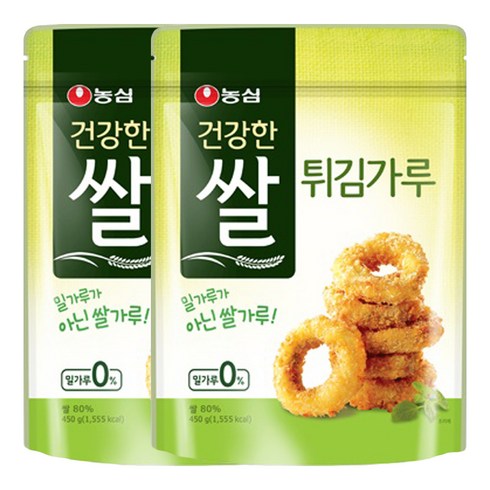 농심 건강한 쌀 튀김가루 450g X 2개