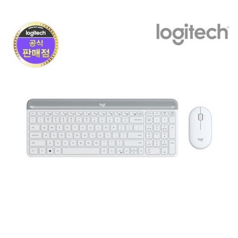 로지텍 MK470 Slim Wireless Combo (퓨어화이트) (로지텍코리아정품)