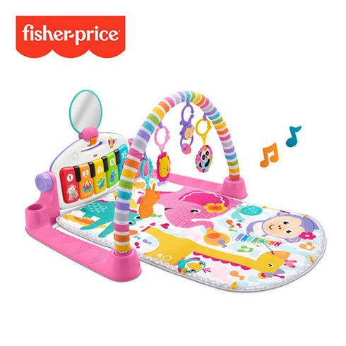 fisherprice - 피셔프라이스 피아노 아기 체육관 디럭스, 핑크, 1개입, 1개