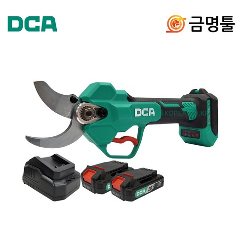 DCA ADYD35 충전전지가위 20V 2.0AH 톡톡365 2팩 BL모터 절단범위 35mm 과수원 가지치기, 1개