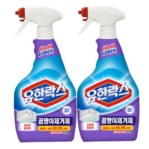 유한양행 유한락스 곰팡이 제거제 대용량 900ml X 3개, 0.9l