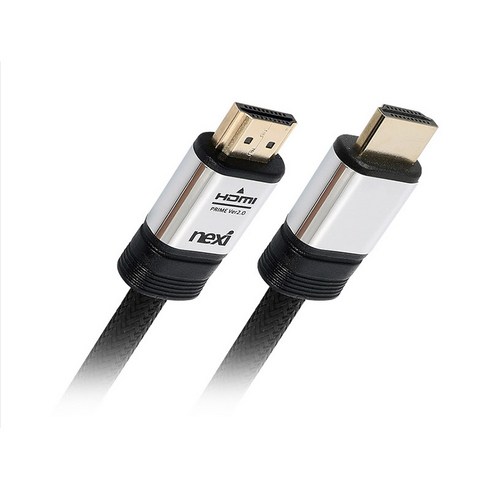 hdmi5m - 넥시 HDMI V2.0 샤이닝 블랙 케이블 5m NX967, 5m (NX967)