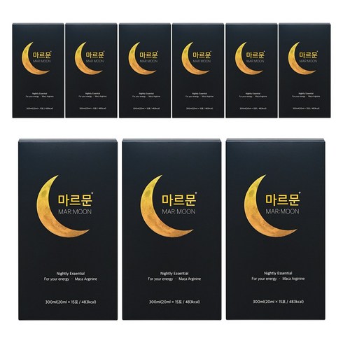 아자차 마르문 남성 아르기닌 마카 아연 야관문 고함량 액상스틱, 300ml, 9개
