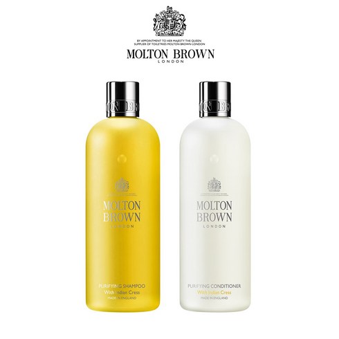 몰튼브라운 Molton Brown 인디안 크레스 퓨리파잉 샴푸 린스 300ml 독일직배송, 1세트