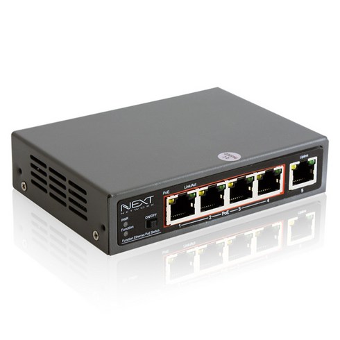 NEXT-POE605F 5포트 Extender POE 스위칭허브, 본상품선택, 1개