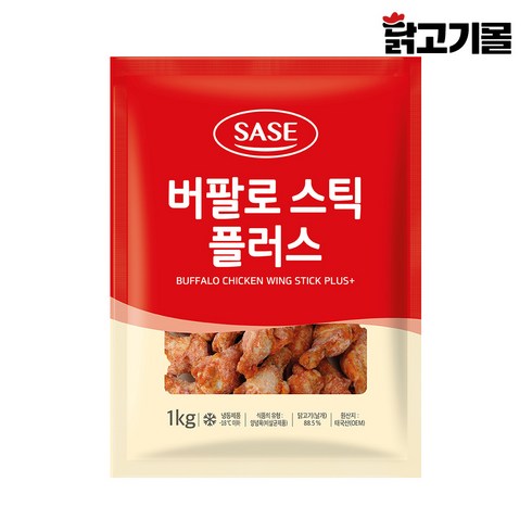 (닭고기몰)사세 버팔로 스틱(봉) 플러스 매콤한 영양간식, 4개, 1kg