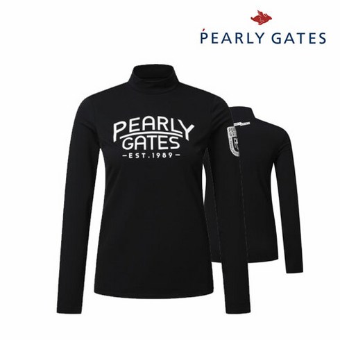 2023년 가성비 최고 파리게이츠 - 파리게이츠 골프 pearlygatesgolf여성 폴리 모크넥 티셔츠 P522B3TS954_BK, 002, BK, 1개