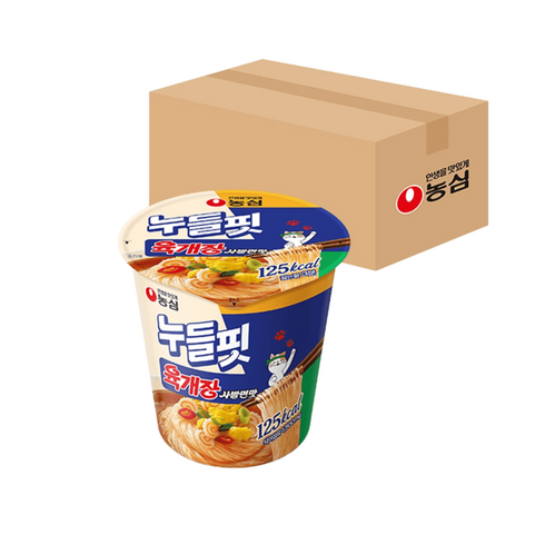 농심 누들핏 육개장사발면맛 38g X 8개