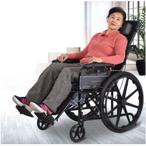 침대형 휠체어 노인 거상형 눕는 리클라이닝 리프트, 1개