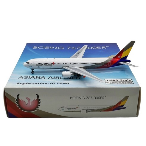 Phoenix 아시아나항공 비행기 모형 다이캐스트 B767-300ER 1:400