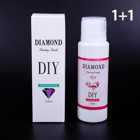 보석십자수도구 - 보석십자수 코팅제 접착제 안전인증제품 120ml 1+1, 2개