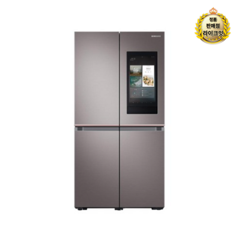 삼성전자 패밀리허브 양문형냉장고 방문설치, RF85R95G2T1, Brownish Silver