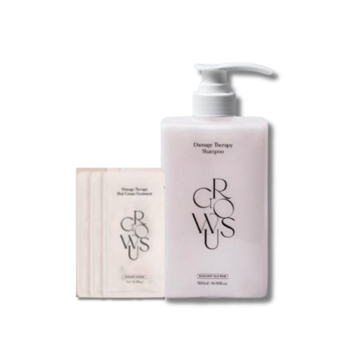 growmuse - 그로우어스 데미지 테라피 샴푸 500ml 기획(+크림트리트먼트 21ml 증정), 1개