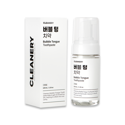 클리너리 버블 텅 치약 (염화나트륨), 100ml, 1개