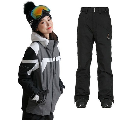 2023년 가성비 최고 스키세트154 - 푸조 에스트로 티타늄 패딩 스키복 상하세트 스키/보드복 상하의 세트