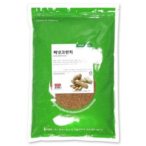 기타 피넛크런치 1kg 커피 땅콩 피넛 분태 크런키 견과류 아이스크림 디저트 토핑 제과 제빵, 1개