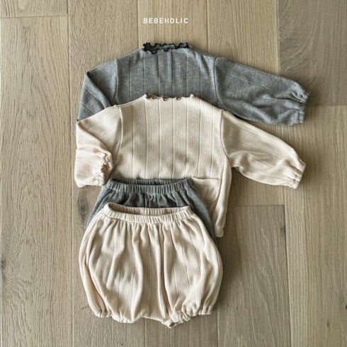 아기 봄 베베홀릭 오버솔상하세트 백일 돌 남아 여아 긴팔 블루머 상하복 실내외복 데일리룩