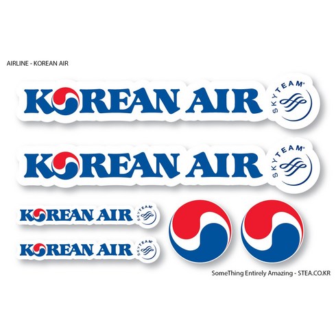 항공사 로고 스티커SET, 01 KOREAN AIR, 1개