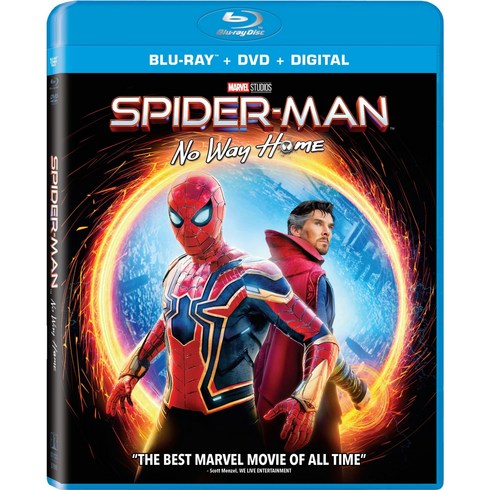 노웨이홈블루레이 - Spider-Man: No Way Home [Blu-ray] 스파이더맨: 노 웨이 홈 [블루레이], Blu-ray + DVD + Digital, 1개