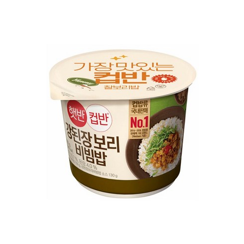 씨제이 강된장 보리비빔밥, 280g, 12개