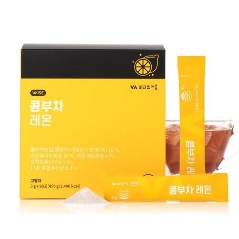 비타민마을 콤부차 레몬맛, 5g, 90개입, 1개