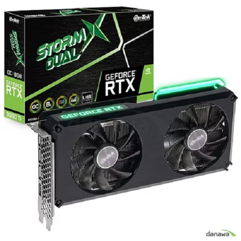 이엠텍 지포스 RTX 3060 Ti STORM X Dual OC D6 8GB 그래픽카드