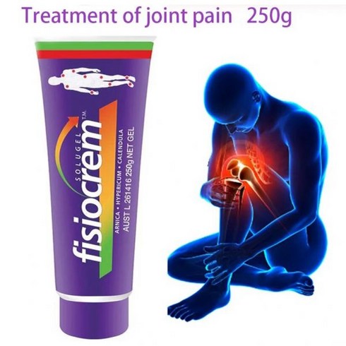 fisiocrem - 250g Fisiocrem 마사지 젤 솔루션 류머티즘 요추 섬유염 허리 목, 1개