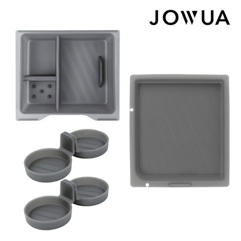 JOWUA 테슬라 모델3(2024+) 하이랜드 센터콘솔 콘솔트레이 콘솔박스 정리함, JW084_센터콘솔트레이세트_모델3(2024+)