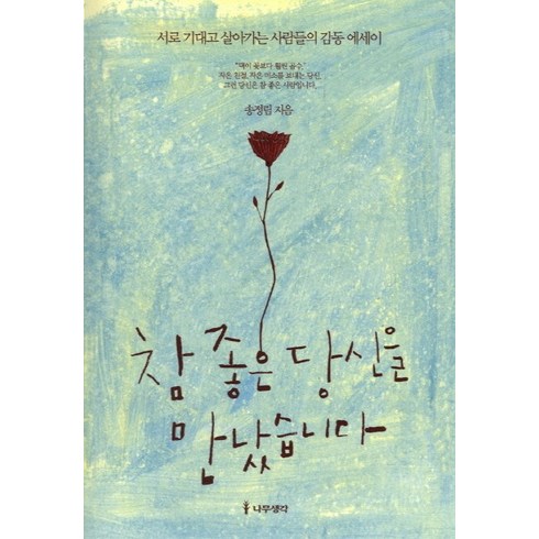 당신에게분명좋은일만생길거예요 - 참 좋은 당신을 만났습니다:서로 기대고 살아가는 사람들의 감동 에세이, 나무생각, 송정림