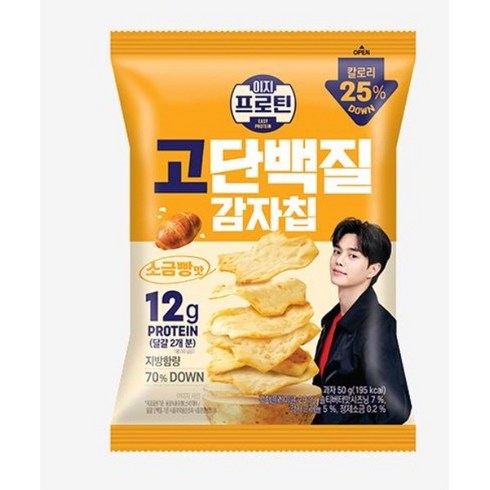 이지프로틴 고단백질 감자칩 소금빵맛, 1개, 50g