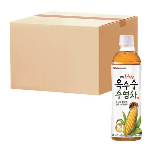 광동 옥수수수염차 500ML 24개입(아이브)1BOX, 340ml, 24개