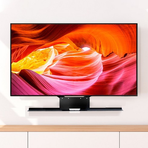 셋탑거치대 - 삼성 LG 벽걸이 TV 무타공 사운드바 선반 브라켓 거치대 75인치 이상