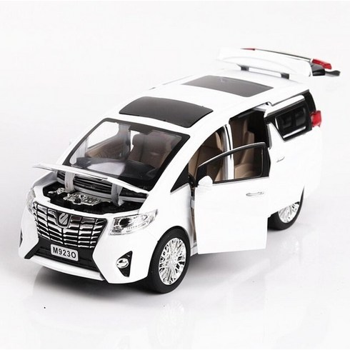 알파드렌트 - 해외직구 토요타 알파드 1:24 다이캐스트 / 사운드 LED 풀백 / TOYOTA 외제차 수입차 명품 하이퀄리티 미니카 콜렉션 / 어린이선물 장식품, WHITE, 1개