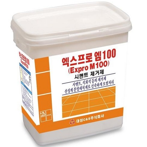 대성C&S 엑스프로 엠 100 2.5kg M100 시멘트 제거제 백화제거제, 1개