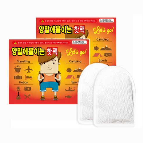 2023년 가성비 최고 바이온 양말에 붙이는 핫팩 - 바이온 후끈후끈 파스형 양말에붙이는 발바닥핫팩 100매입부터~ 발핫팩, 1) 100매입