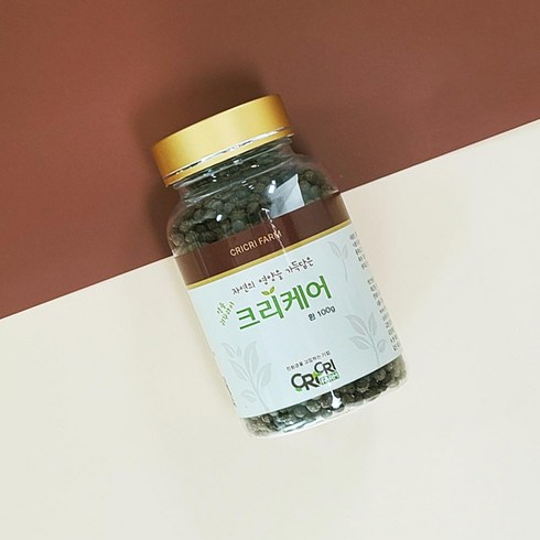 [크리케어] 고단백 식용곤충 쌍별귀뚜라미 환 100g, 1개