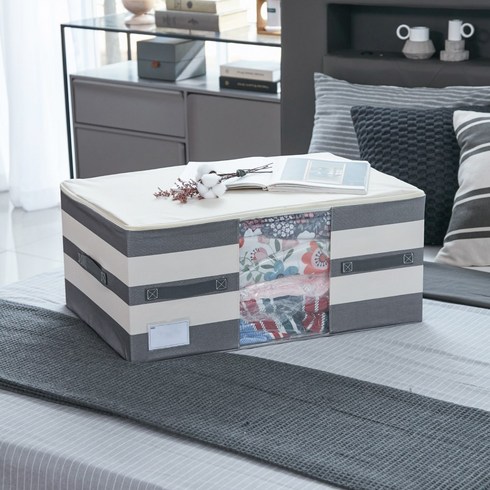 [이지백] 105L 초대형 짐승용량 이불정리함 2개 옥스포드원단, 단품