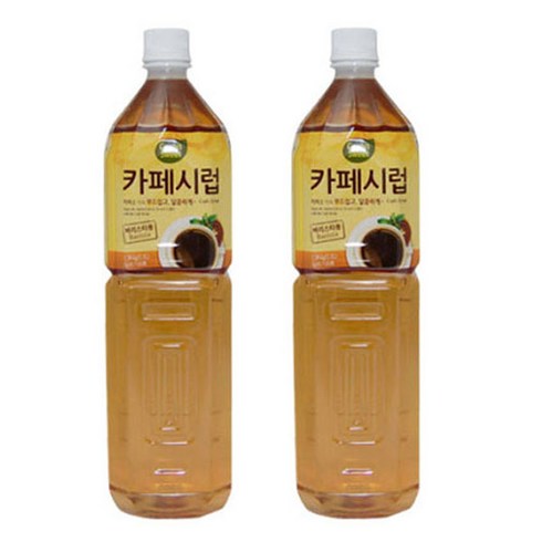 그린스위트 카페시럽, 1.5L, 2개